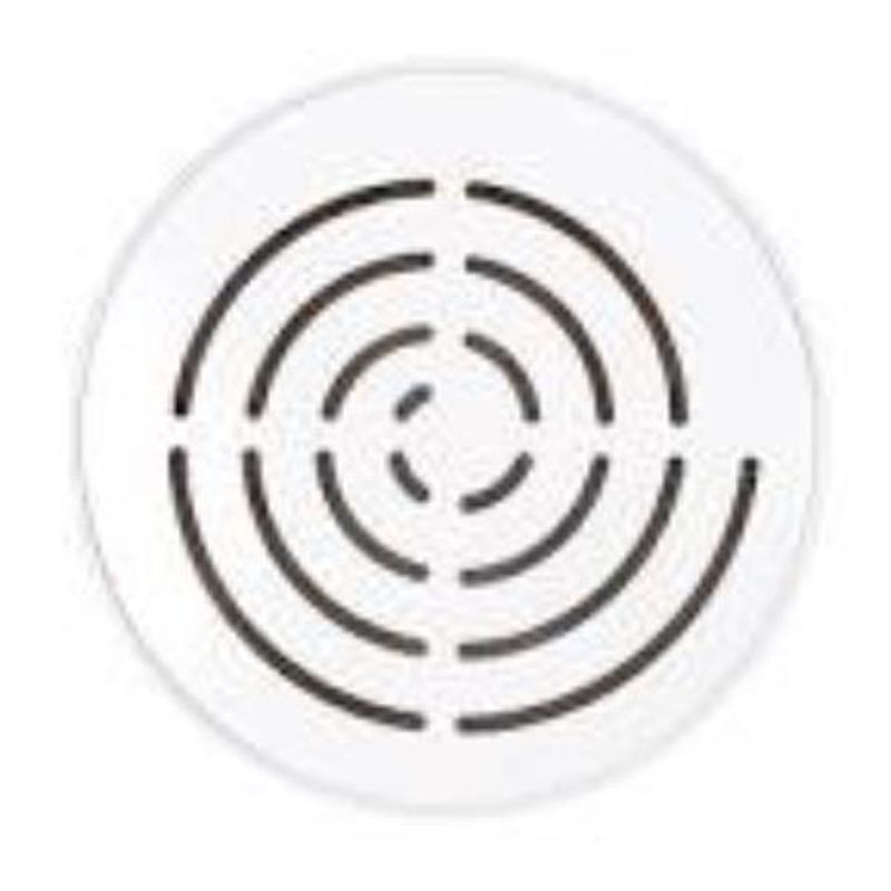 Grelha de Alumínio Riobras, Branca, 25 Cm