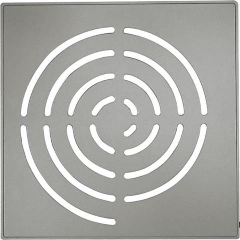 Grelha de Alumínio Riobras Cinza 10x10cm