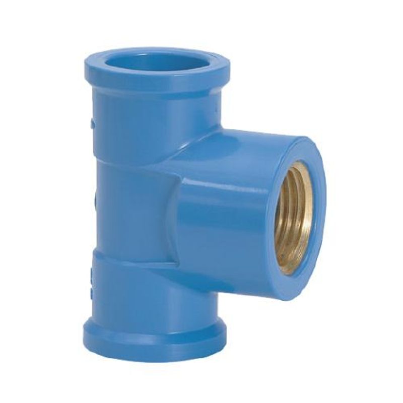 Tê com Bucha de Latão CL15 25 x 1/2 Polegada