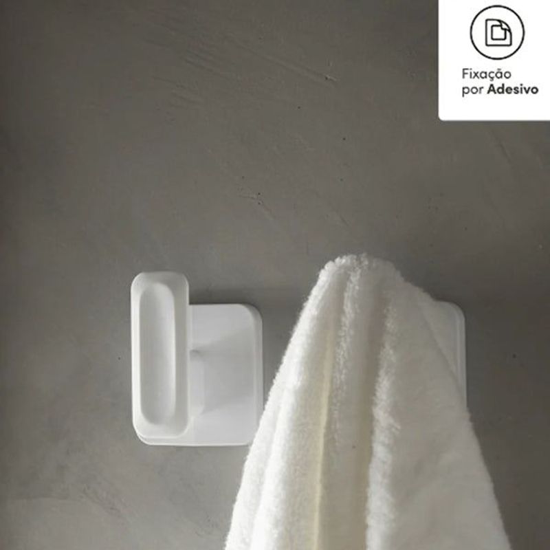 Conjunto de Ganchos de Parede Eleve, Branco