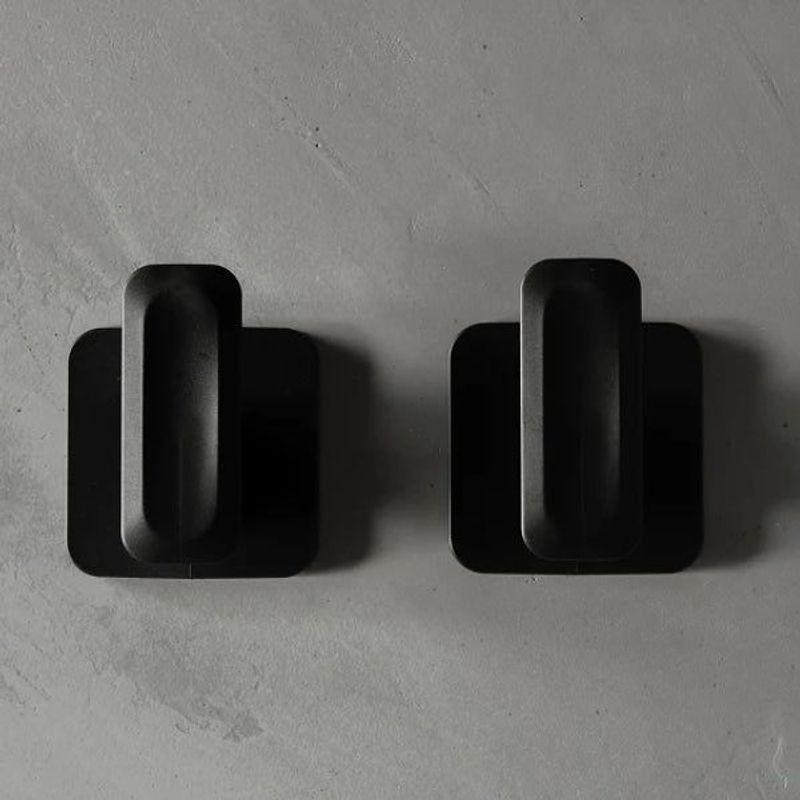 Conjunto de Ganchos de Parede Eleve, Preto