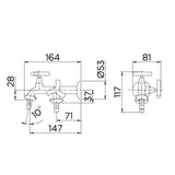 Torneira Docol Primor 1134 Para Tanque e Máquina Cromada