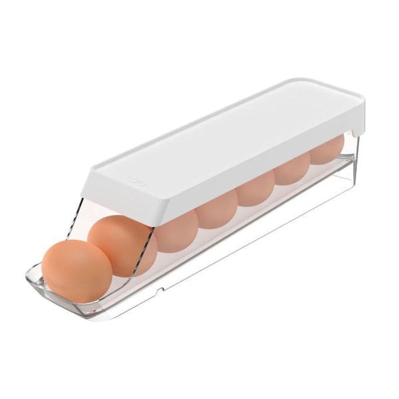 Organizador de Ovos OU Roll Clear Fresh, 7 Unidades Branco