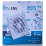 Exaustor de Banheiro 100mm 220V, Branco Liege