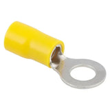 Terminal Anel Pré-Isolado Amarelo 4.0x6.0mm M6, 20 Peças