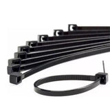 Abraçadeira de Nylon 2.5x100 Preta, 100 Peças