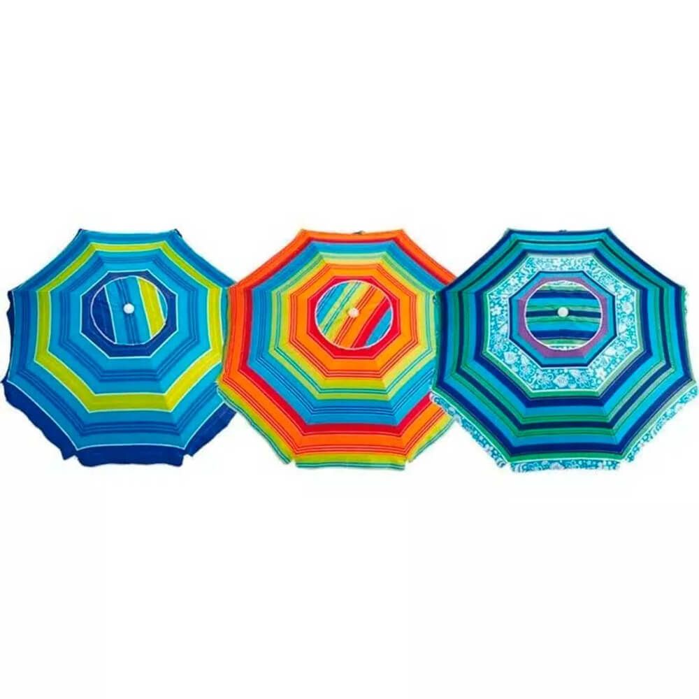 Guarda-Sol Mor de Alumínio 2,00m, Cores Sortidas Display