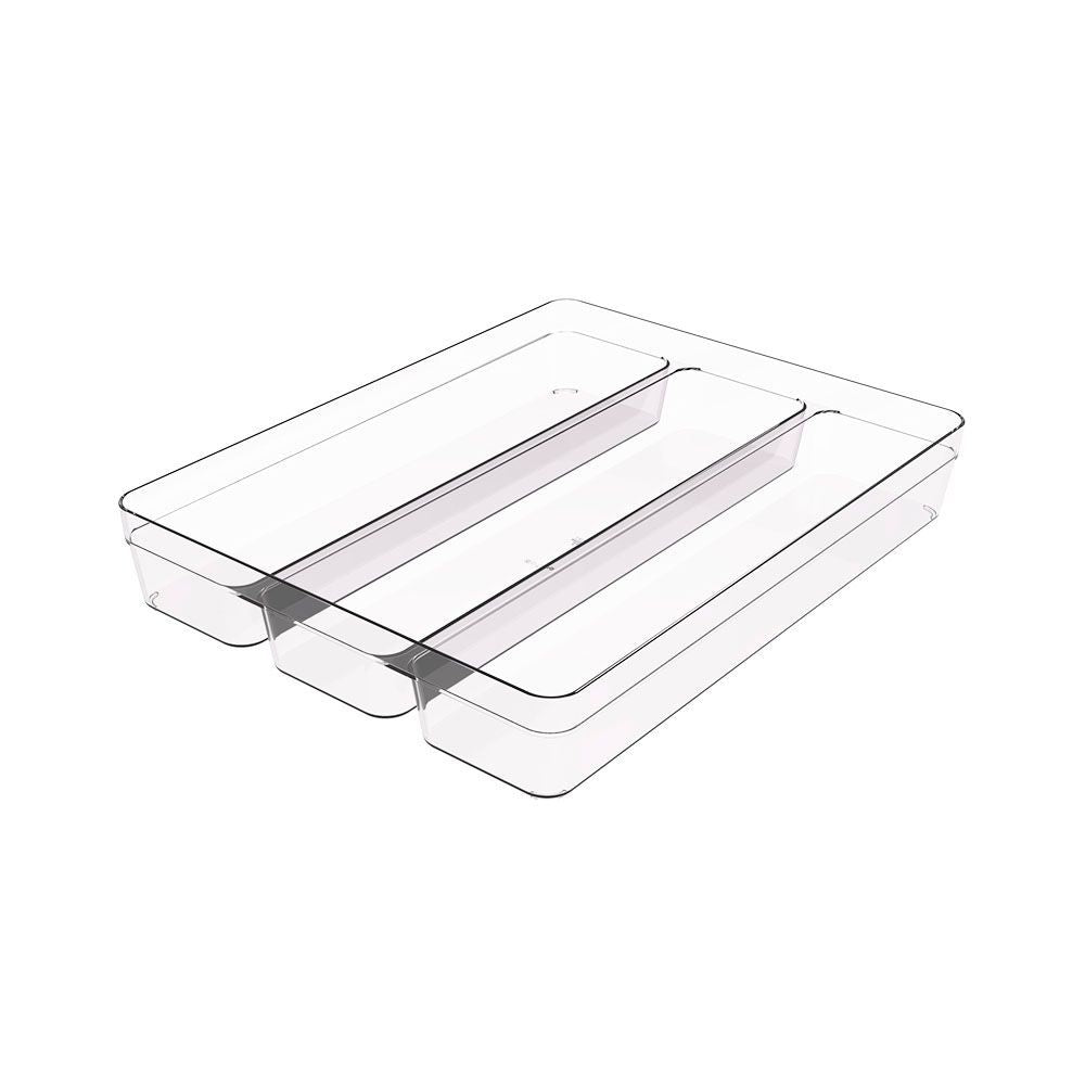 Organizador Crippa Cristal com 3 Divisórias