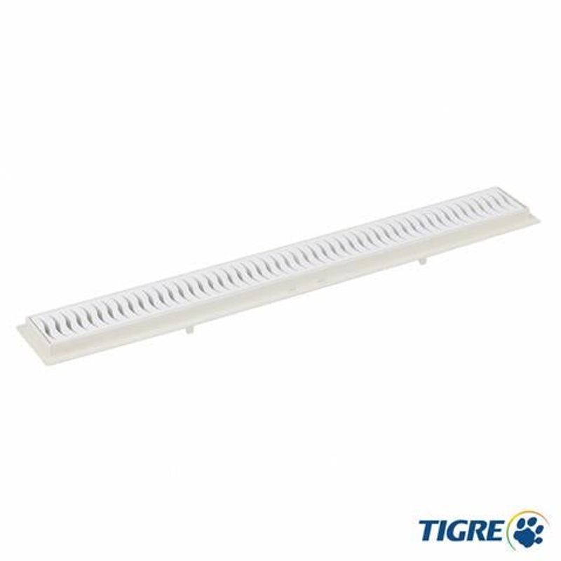 Ralo Linear Tigre 90cm com Grelha Branca