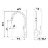 Docol Misturador Monocomando Lift Para Cozinha, Cromado