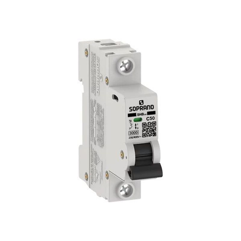 Disjuntor Mini Unipolar SHB1 GIII, C50 A