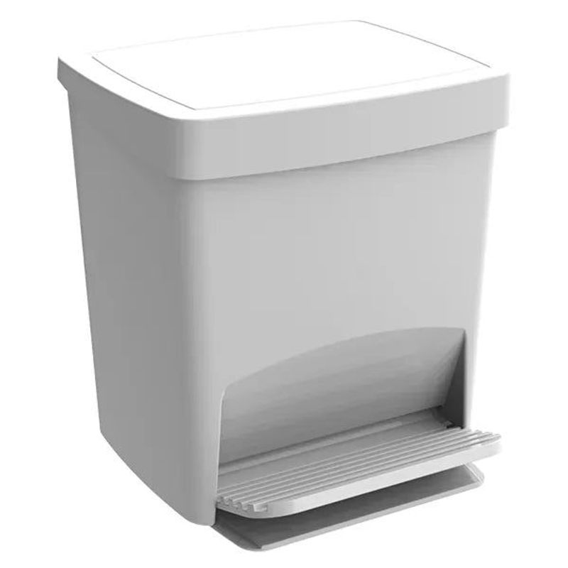 Lixeira Smart Crippa Com Pedal 15 Litros Branca