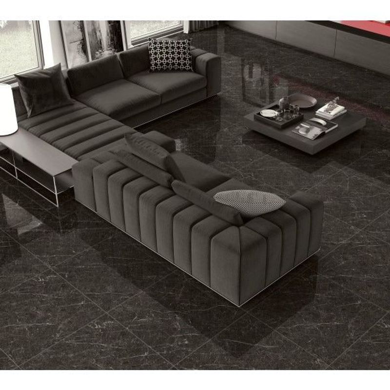 Piso Pisoforte Cráter Polido, 83x83 cm, Retificado, Caixa Com 2,75 m²