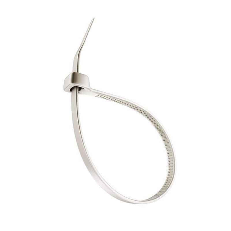 Abraçadeira de Nylon 2,5x100mm Natural, 20 Peças