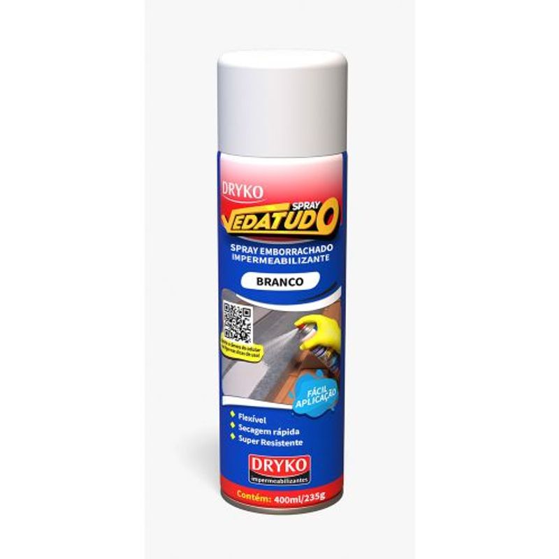 Spray Impermeabilizante Vedatudo Dryko Branco 400 Ml