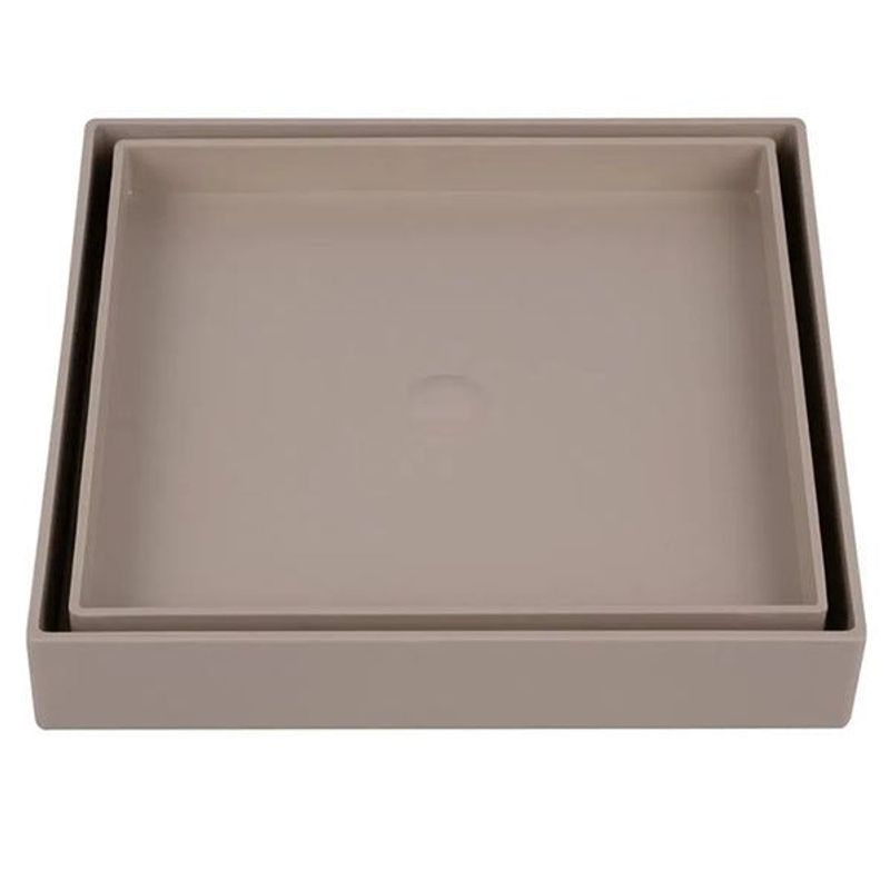 Ralo Oculto Quadrado Universal Astra, 15x15cm, Bege