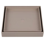 Ralo Oculto Quadrado Universal Astra, 15x15cm, Bege