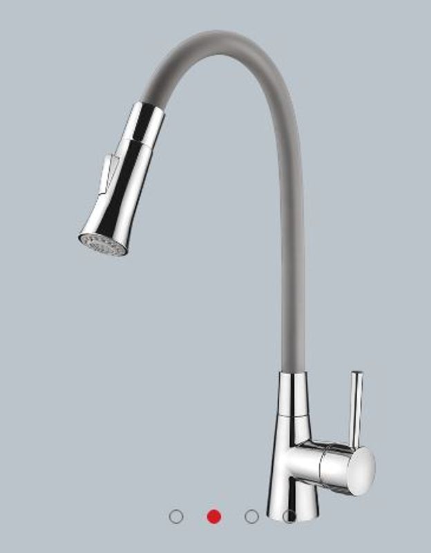 Misturador Monocomando de Cozinha Lorenzetti de Mesa 2257 G27 Flex Cinza