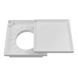 Ralo Oculto Quadrado Universal Astra, 10 x 10 cm, Branco
