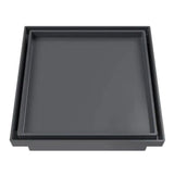Ralo Oculto Quadrado Universal Astra, 10 x 10 cm, Cinza
