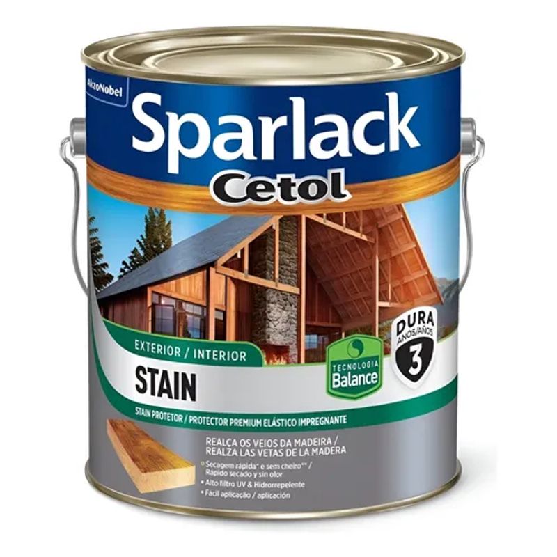 Sparlack Stain Beleza Natural Incolor Fosco Balance 3,6L