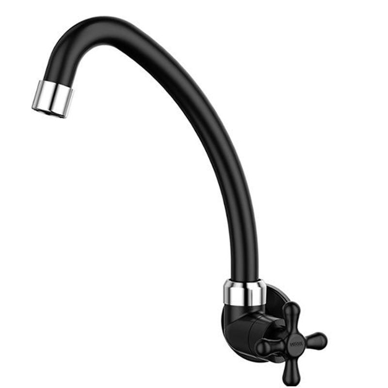 Torneira de Cozinha de Parede Viqua Maruja com Bica Móvel, Preta
