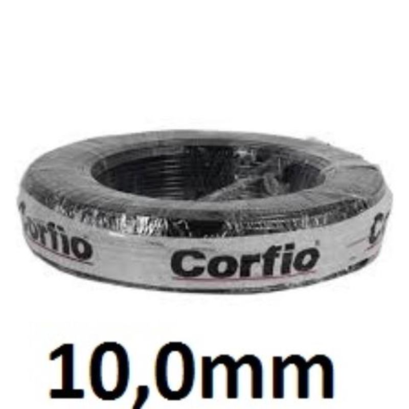 Cabo Sólido de 7 Pernas 750V 10mm Preto