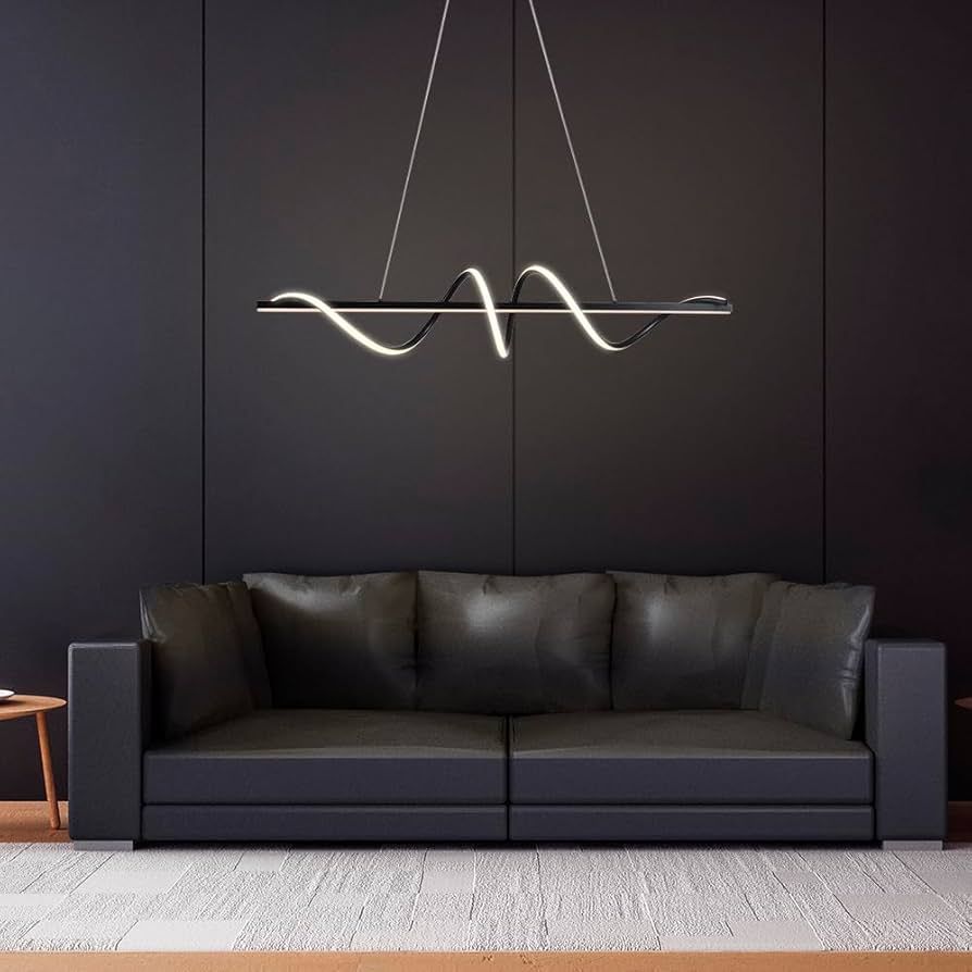 Pendente LED Union 38W 3000K Preto