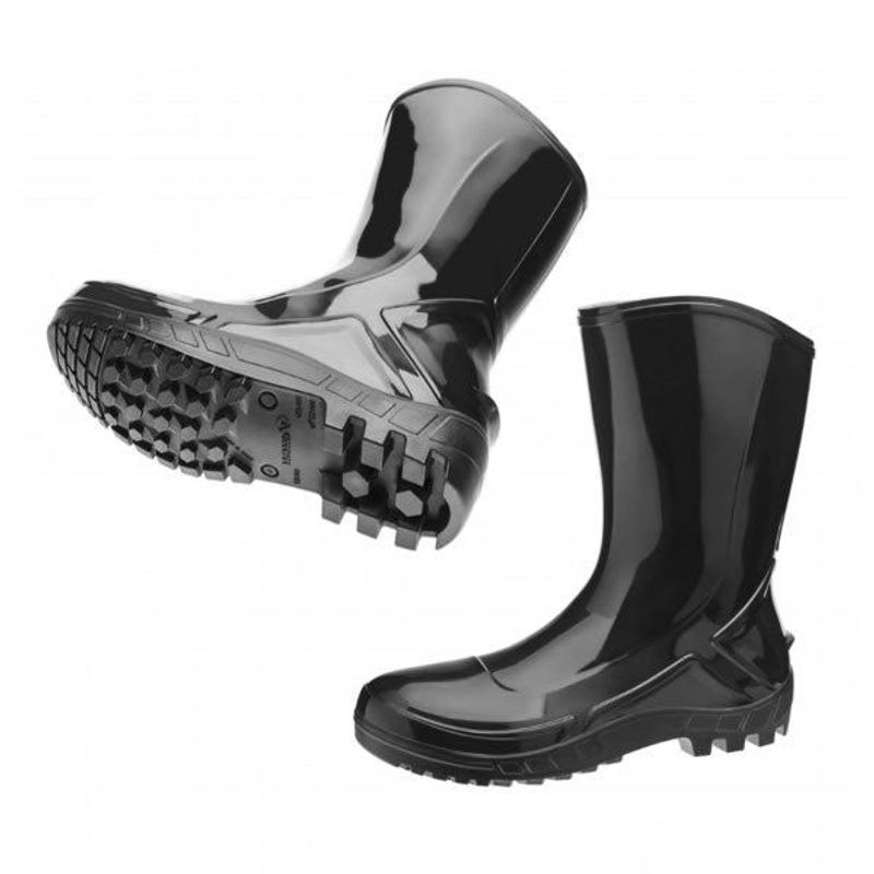 Bota PVC Marluvas Vulcaflex sem Forro Preta Tamanho 42 27cm