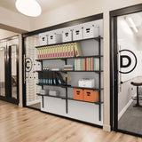 Suporte para Trilho Simples 30cm Preto