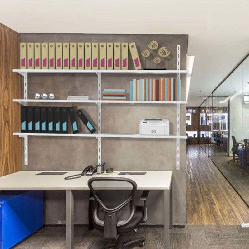 Suporte para Trilho Simples 30cm Branco