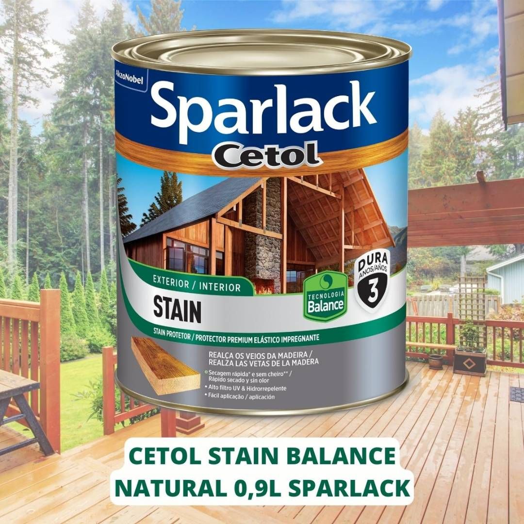 Stain Sparlack Cetol Balance Acetinado, 900 ml, Natural