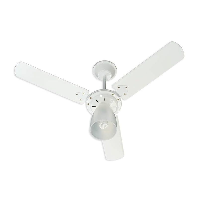 Ventilador de Teto Tron Marbella 3 Pás com Controle de Luminária New Branco 127V