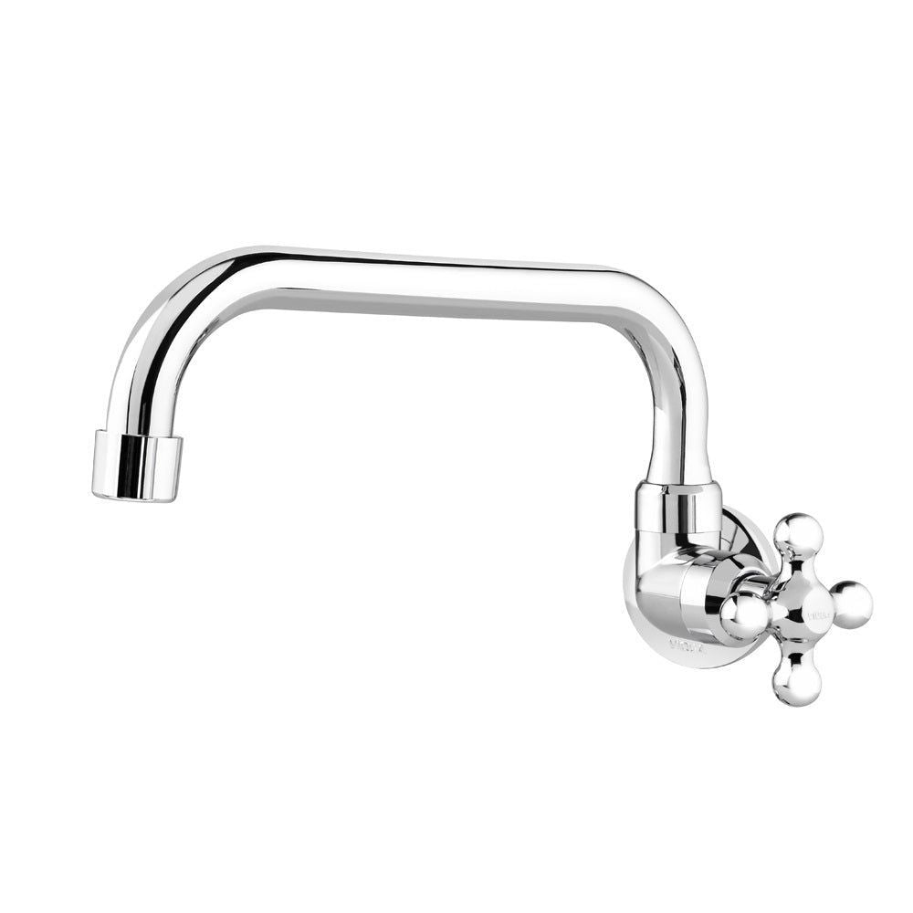 Torneira de Cozinha de Parede Viqua Maruja Especial 3/4 Polegadas Bica Horizontal Cromada