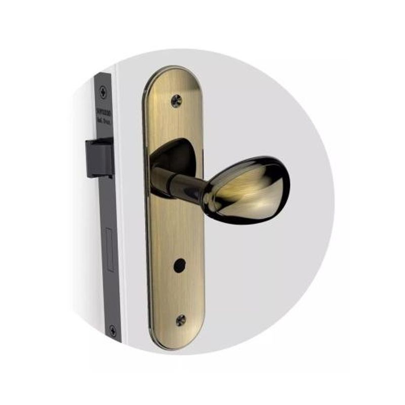 Fechadura Bora Golf WC Antique Brass ESP43 40x53mm