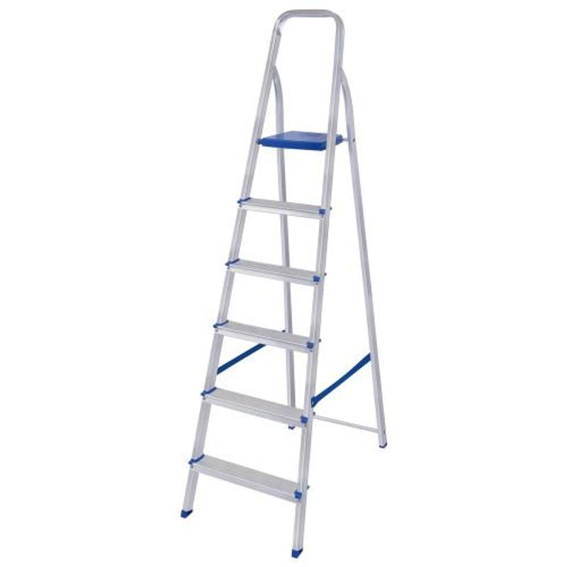 Escada Doméstica Mor de Alumínio, 6 Degraus