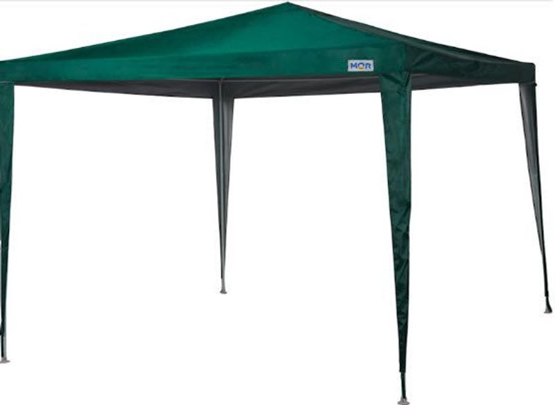 Gazebo Mor de Poliéster, 3,00 M x 3,00 M x 2,50 M, Verde