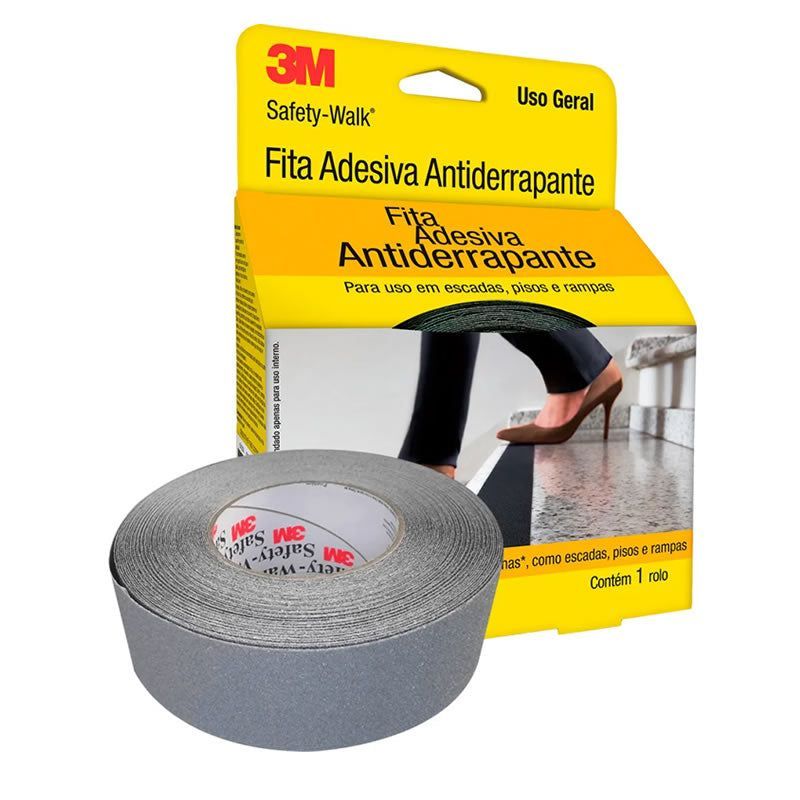Fita Antiderrapante 50 Mm x 5 M Cinza 3M