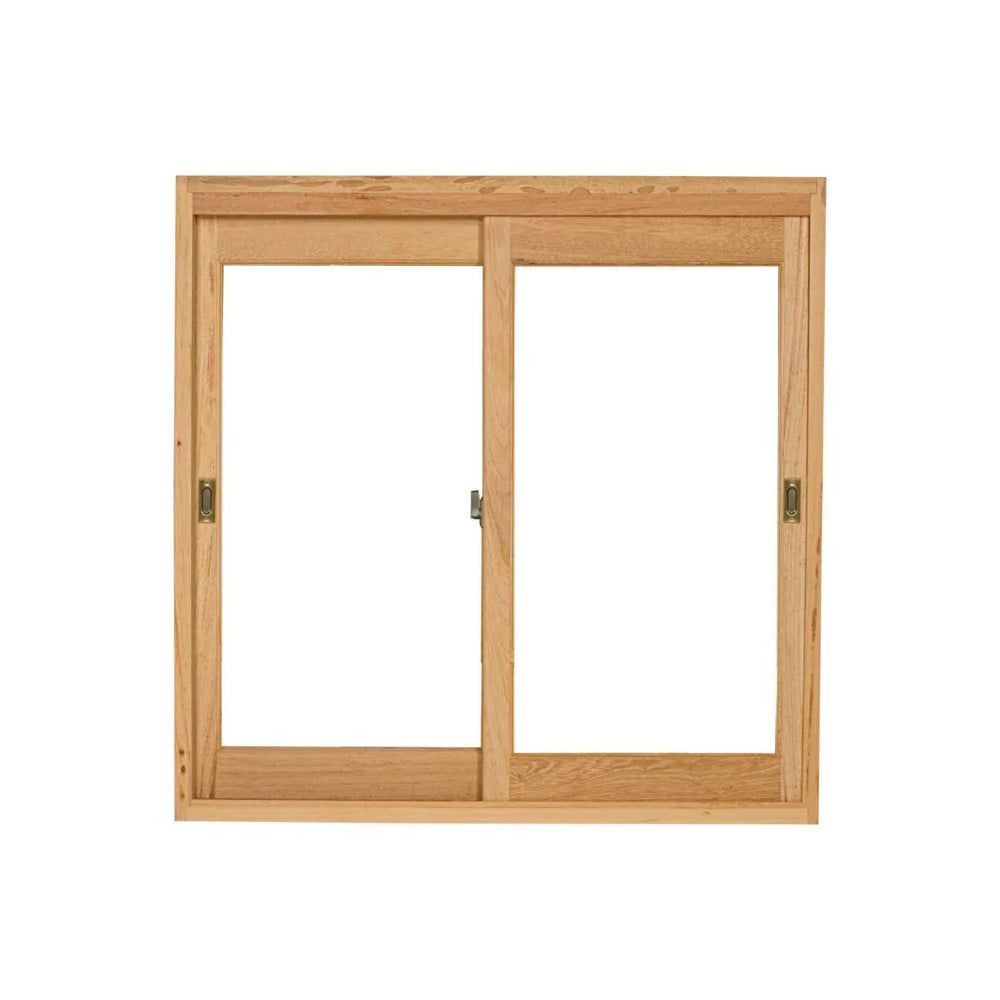 Janela De Eucalipto Quadrada Sem Veneziana Com Vidro 1,40 X 1,20 Metros