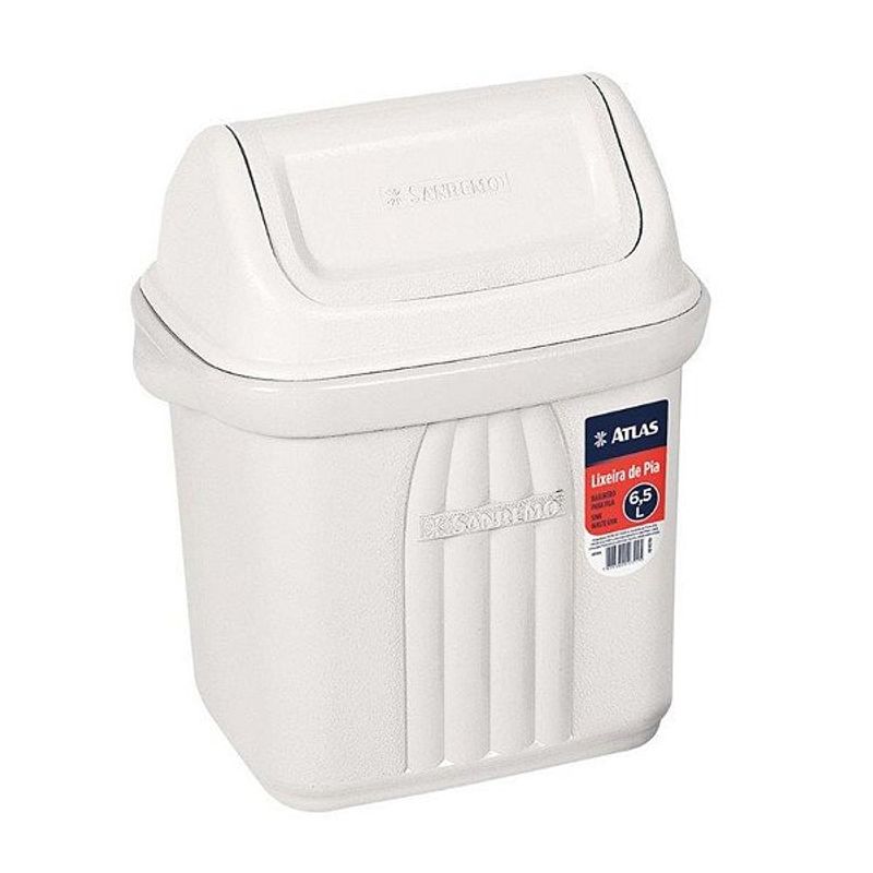 Lixeira Basculante Atlas Para Pia 6,5 Litros Ref. AT2780