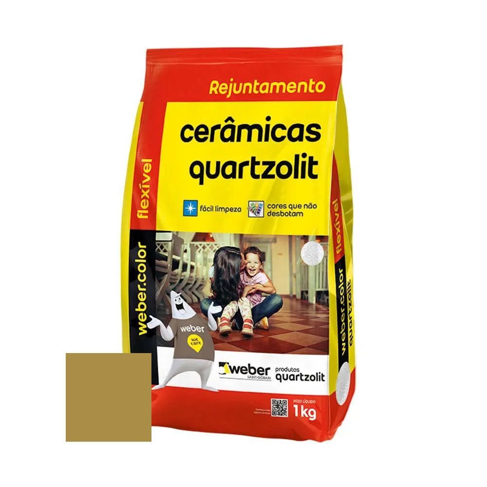 Rejunte Flex Quartzolit, Caramelo, 1 kg