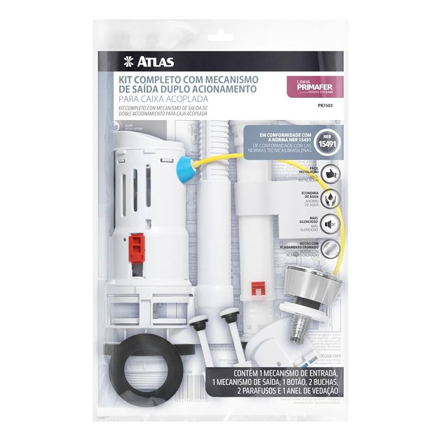 Conjunto Completo Atlas Com Mecanismo De Saída Duplo