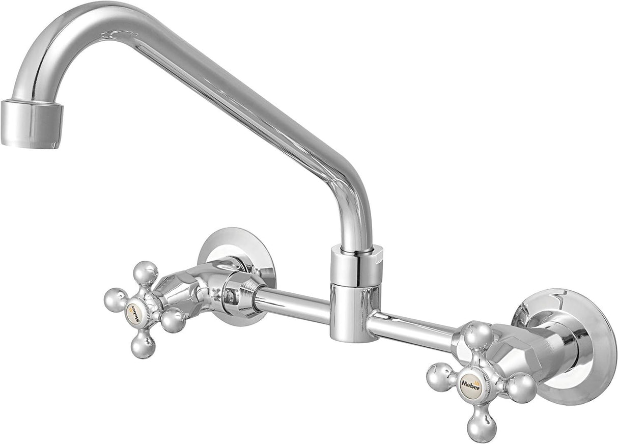 Misturador de Cozinha de Parede Meber 3007 C21 com Bica Alta Blíster