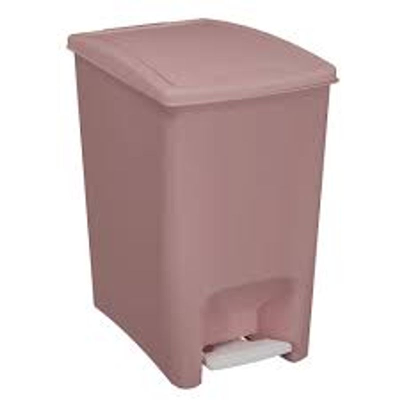 Lixeira Astra de Dupla Abertura, 10 Litros, Rosa Brilhante