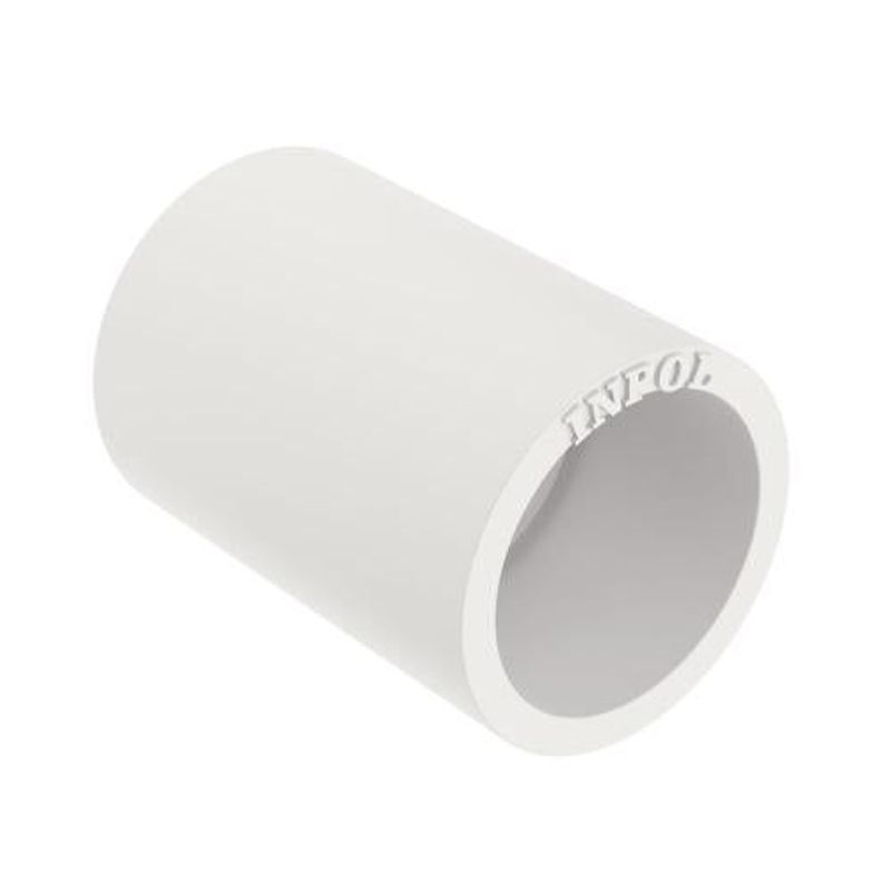 Luva para Eletroduto de 1 Polegada, Branca