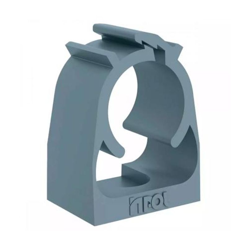 Abraçadeira PVC para Eletroduto de 3/4 Polegada, Cinza - Inpol