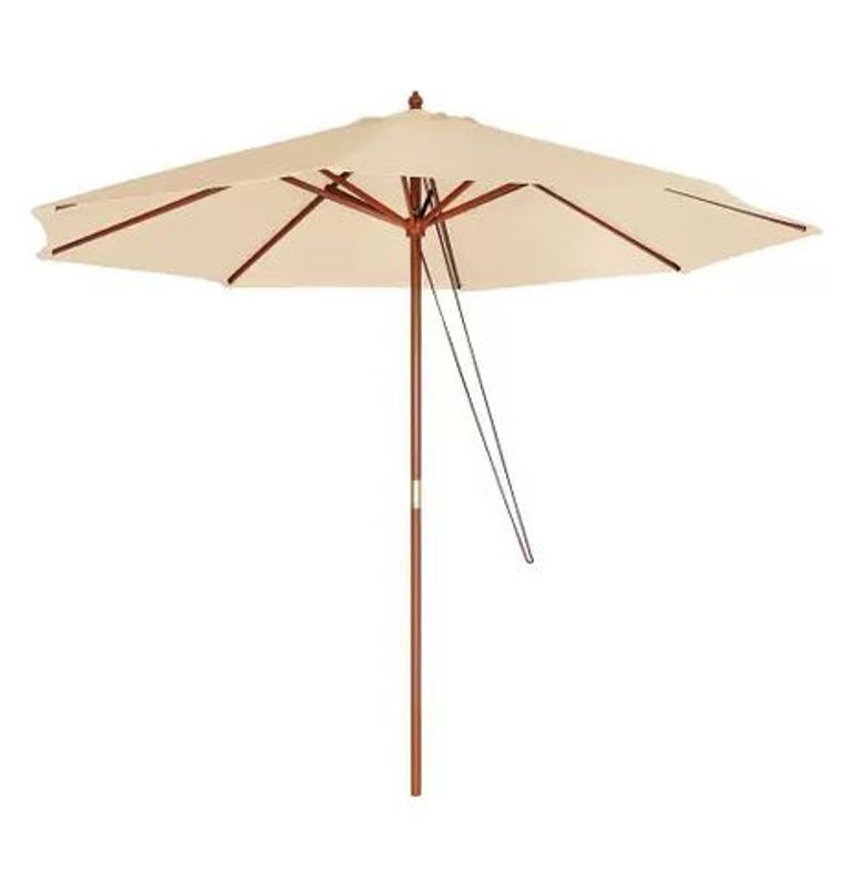 Mor Ombrelone de Madeira 2,4 Metros, Bege