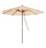 Mor Ombrelone de Madeira 2,4 Metros, Bege