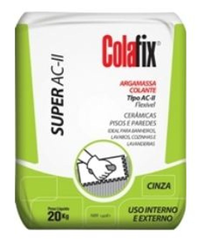 Argamassa Colante Colafix AC2 Cinza 20 kg