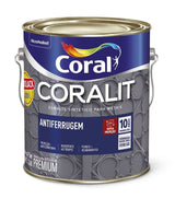 Tinta Esmalte Sintético Antiferrugem Coralit, Vermelho, 3,6L